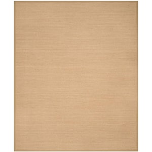 Natural Fiber Maize/Linen 9 ft. x 12 ft. Border Area Rug