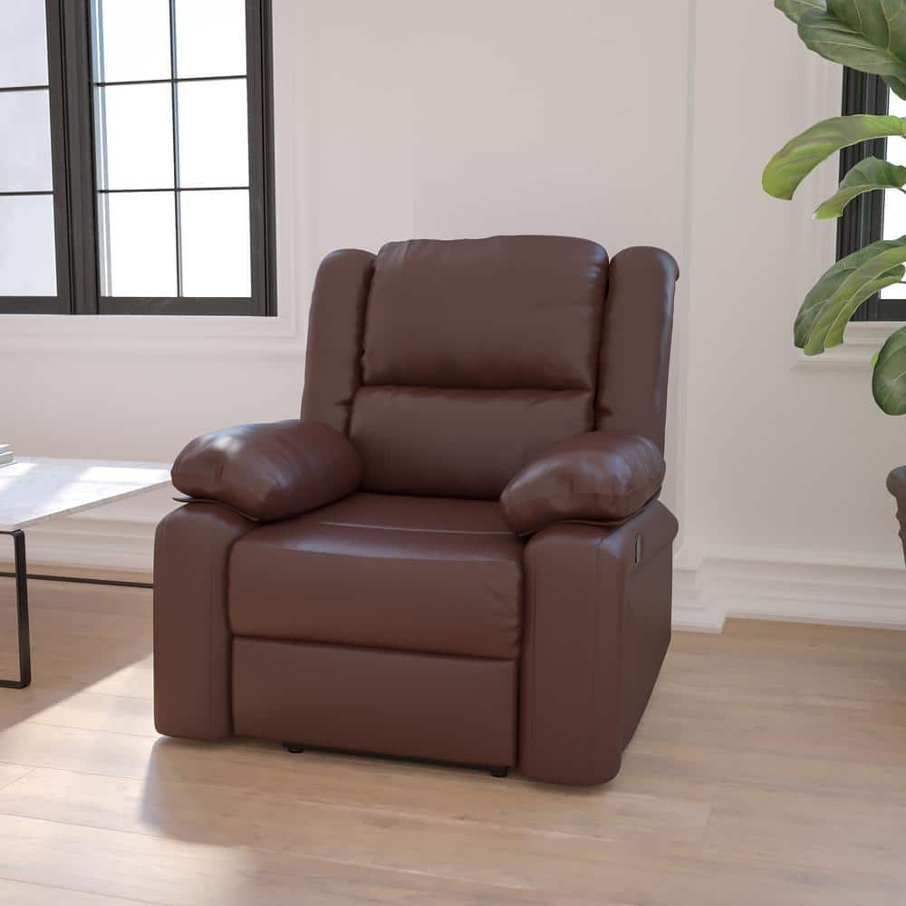 Carnegy Avenue Brown LeatherSoft Recliner CGA-BT-202309-BR-HD