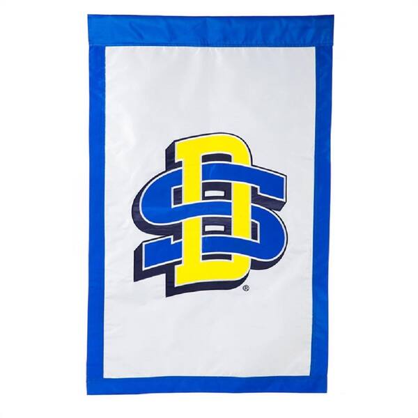 Evergreen 2-5/12 ft. x 3-2/3 ft. South Dakota State University Applique House Flag