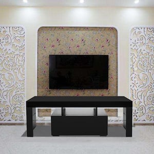 Modern TV Stand with LED Light Wood Television Stand