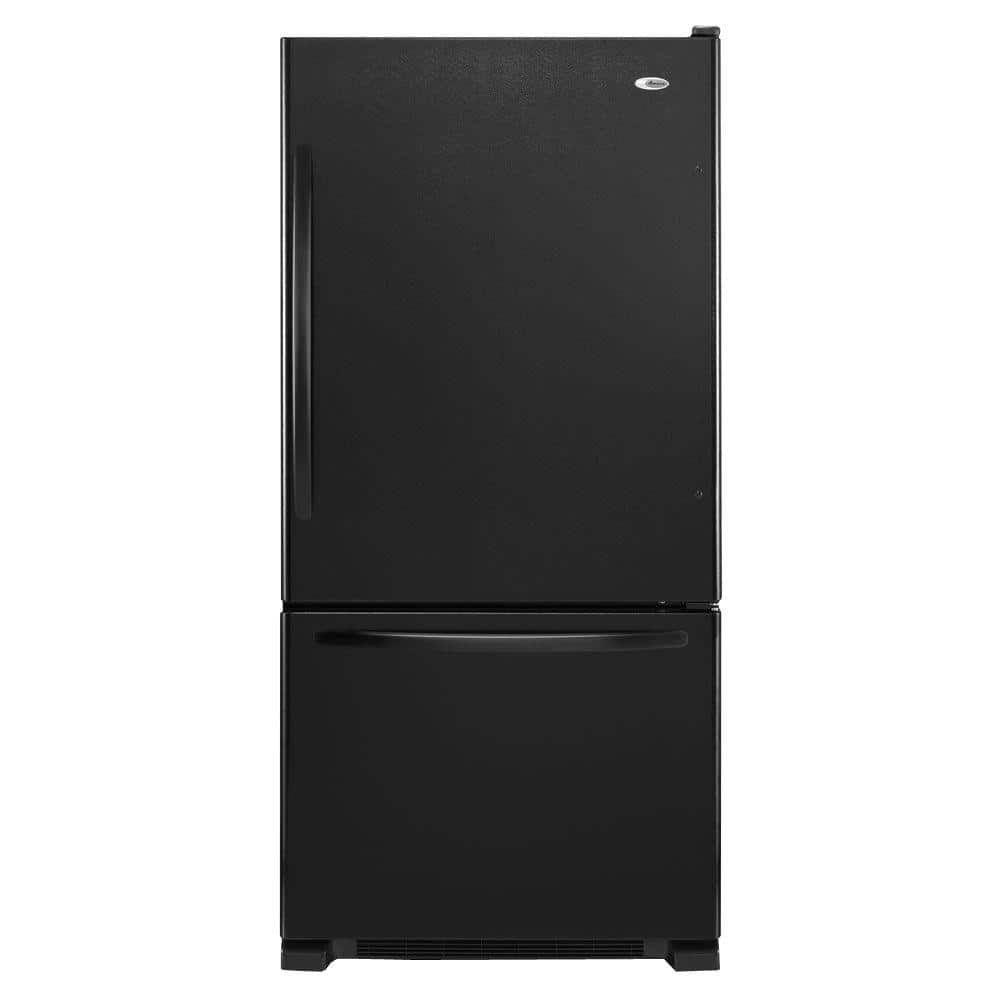 Reviews For Amana 18 Cu Ft Bottom Freezer Refrigerator In Black Abb1924brb The Home Depot