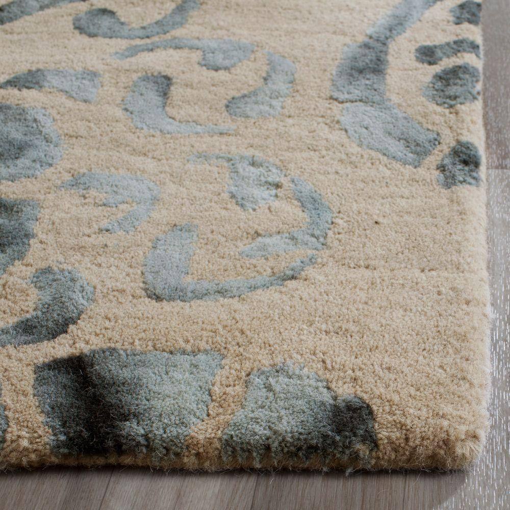 Elegant Gray Hand-Tufted Wool Runner Rug 2'3" x 6'