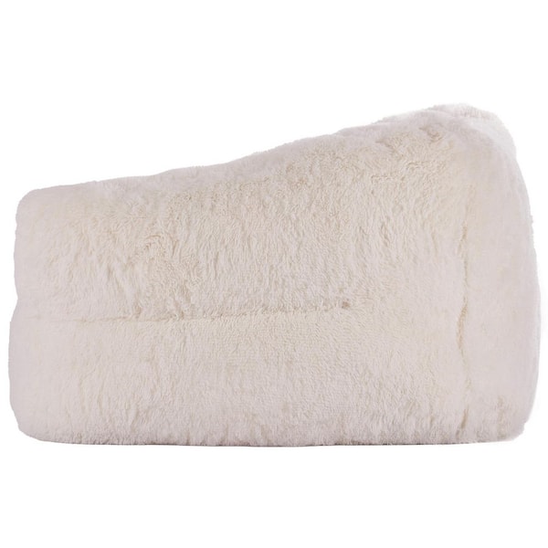 Bean Bag Bed Chair, Beige Plastic Outdoor Rocking Chair with Cushion Guard Beige Cushion from BeanBag to Lounge