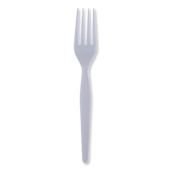 Boardwalk White Heavyweight Disposable Polystyrene Forks (1000-Carton)