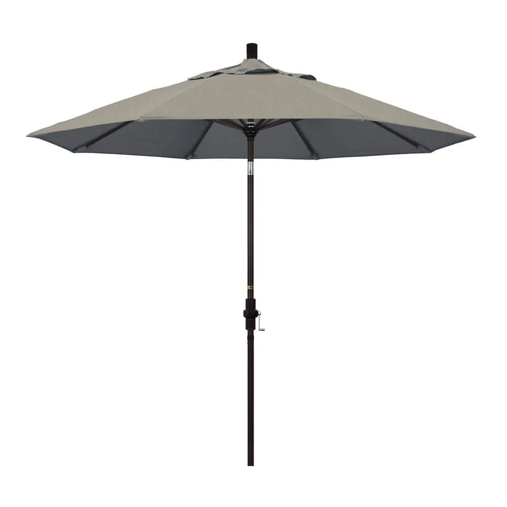 9 ft. Outdoor Market Patio Umbrella Bronze Aluminum Pole Aluminum Ribs Collar Tilt Crank Lift in Sunbrella price history on PriceWatchPro
