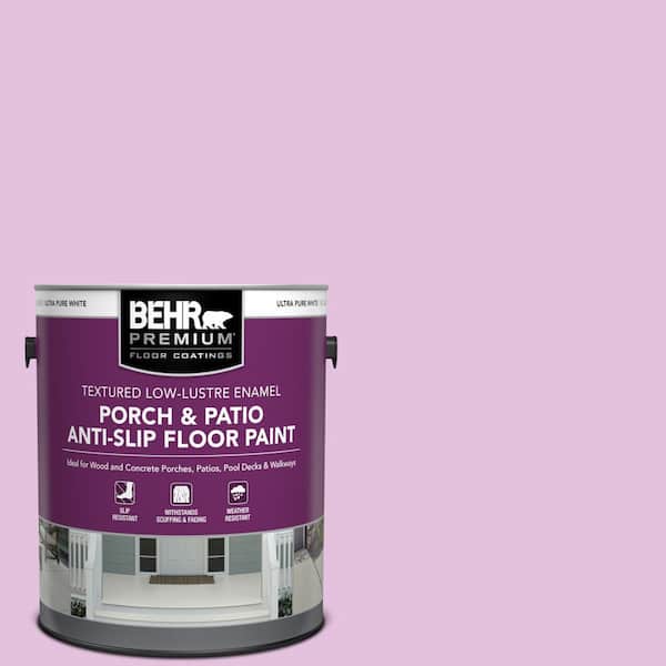 BEHR PREMIUM 1 gal. #P110-2 Girl Talk Textured Low-Lustre Enamel Interior/Exterior Porch and Patio Anti-Slip Floor Paint