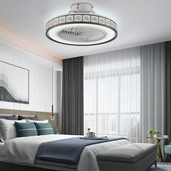 OUKANING 22 in. Indoor Integrated LED White with Vintage