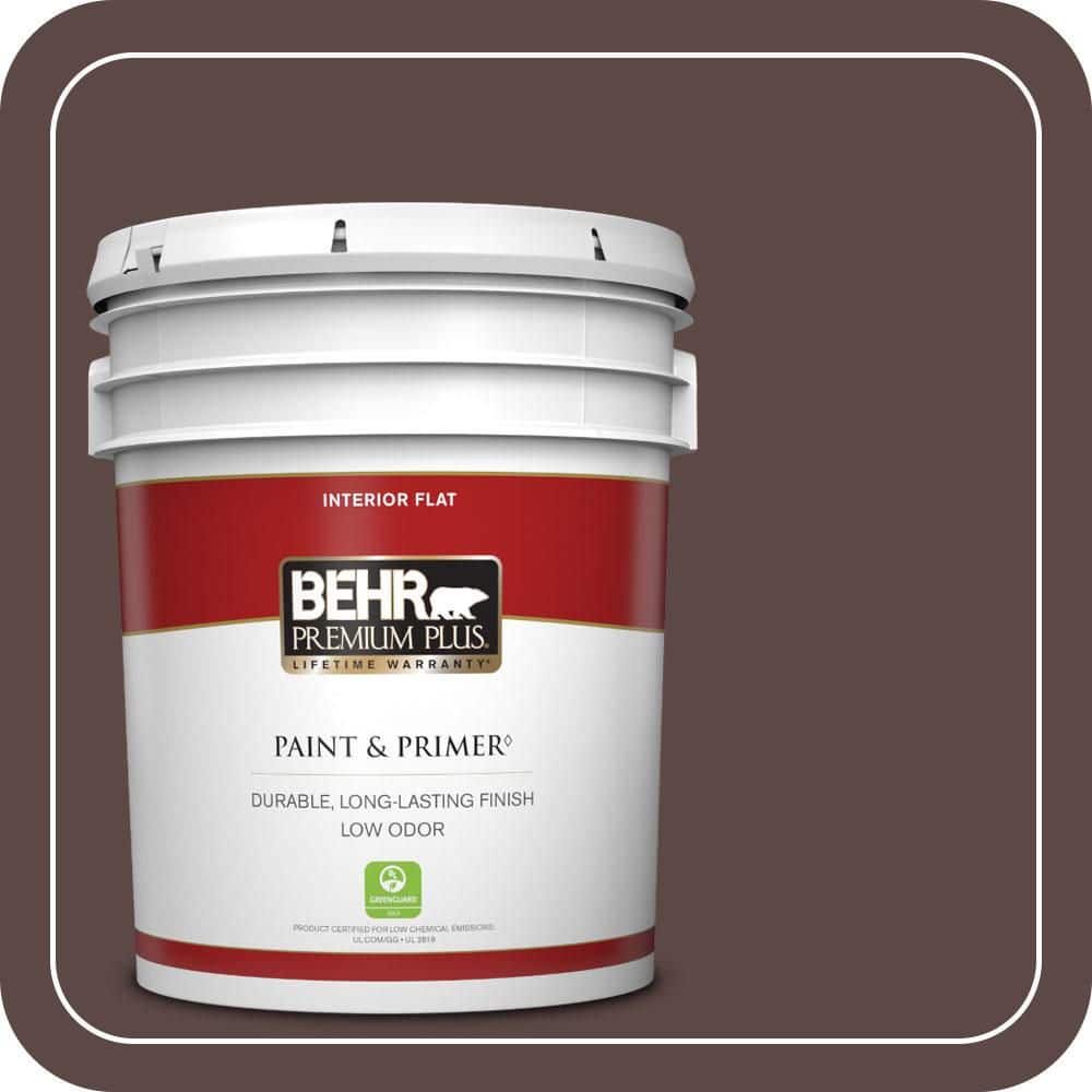 5 gal. #MQ1-58 Chocolate Soul Flat Low Odor Interior Paint & Primer price history on PriceWatchPro