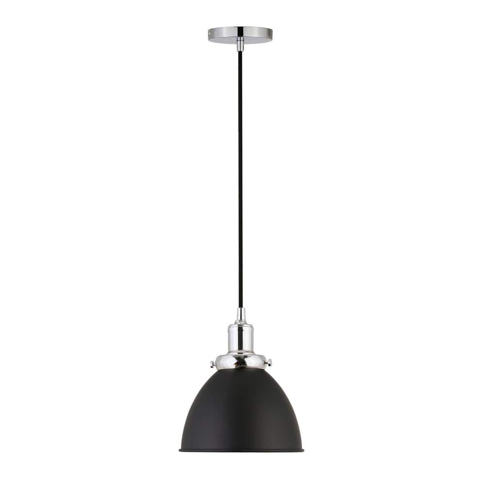 Madison 8" Polished Nickel Modern Metal Pendant Light