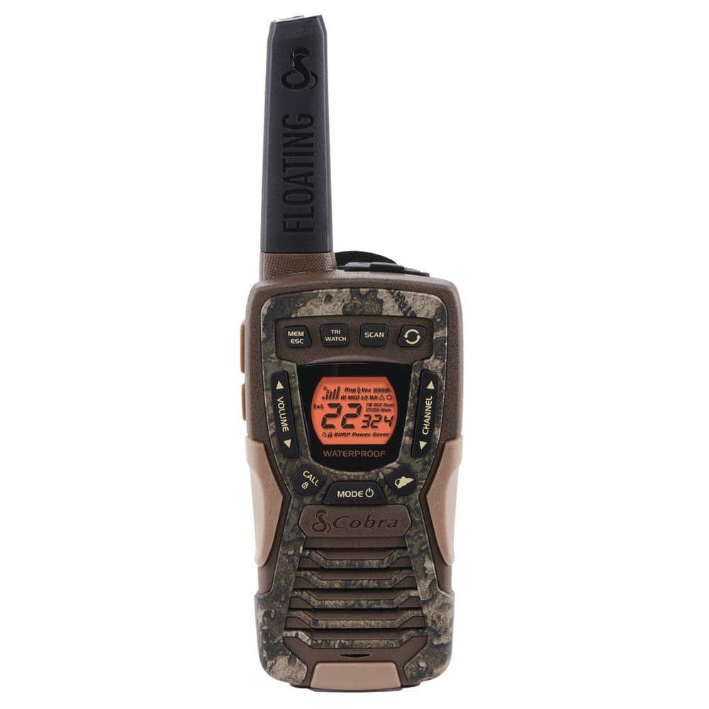 Cobra ACXT1035R FLT 37- Mile Range, Floating 2-Way Radio, Truetimber Strata (2-Pack )