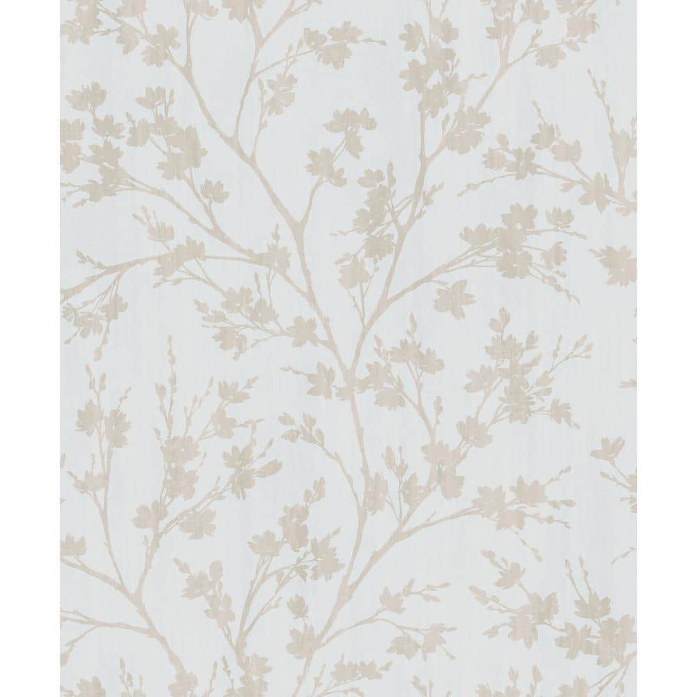 Secret Garden Greige and Beige Calming Branches Non-Woven Paper Non-Pasted 