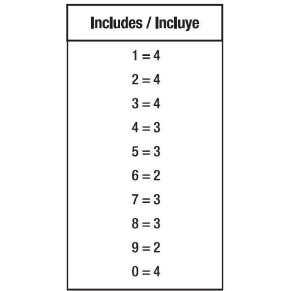 thumbnail image 2 of Uxcell Large Number Sticker 4", Waterproof Mailbox Number Labels Self Adhesive Vinyl Number Decal White 4 Sheet 2 of 10