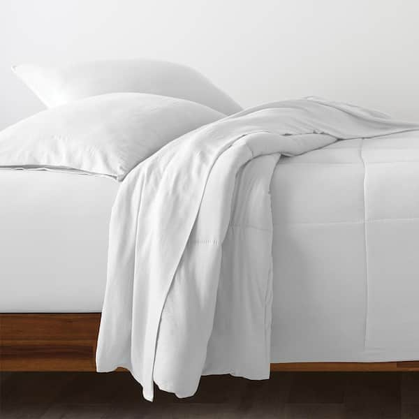 Sleep & Beyond Organic Cotton Percale Sheet Set - Crisp White - Twin