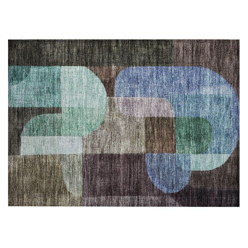 Chantille Machine Washable Indoor/Outdoor Abstract ACN1122 Brown 1 ft. 8 in. x 2 ft. 6 in. Area Rug price history on PriceWatchPro