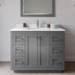 candice Wyndham Collection Miranda 36-in White Undermount Single