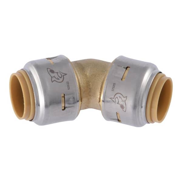SharkBite Max 1/2 in. Push-to-Connect Brass 45-Degree Elbow Fitting