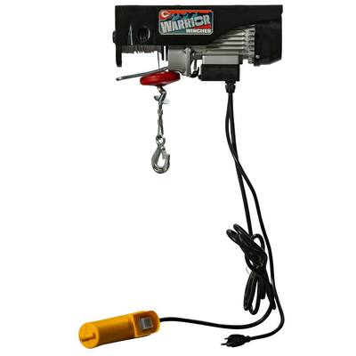 Warrior 550 lbs./1100 lbs. Weight Capacity Single/Double Line 60 ft./30 ft. Lift Height Electric Hoist with Remote