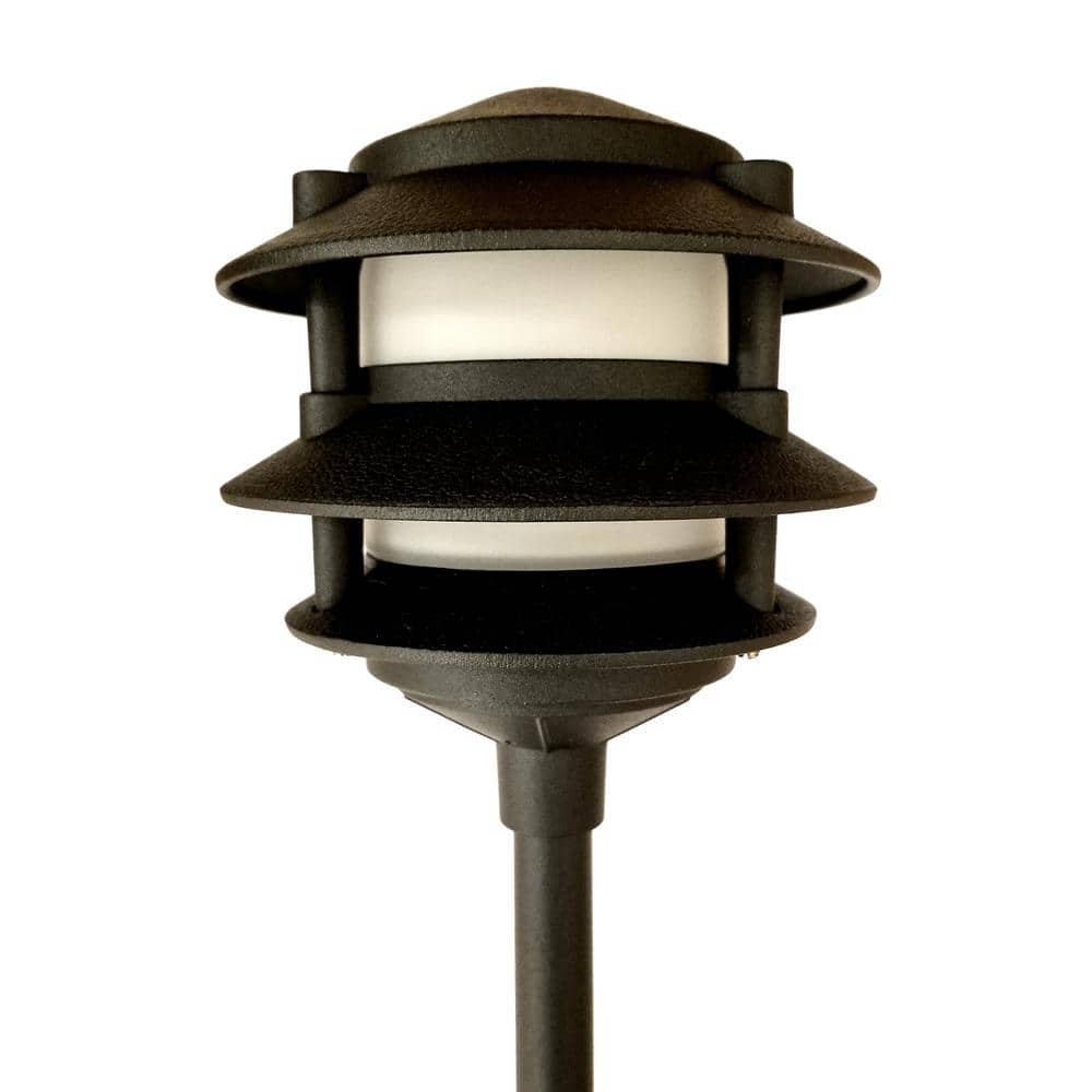 Best Pro Lighting Low Voltage Black Outdoor Landscape Round Step/Deck Light  BPL400-BLK - The Home Depot