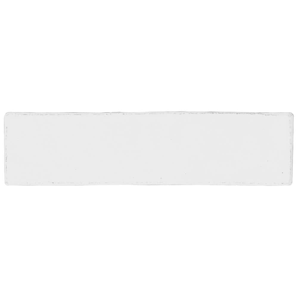 Orion White Glossy Ceramic Subway Wall Tile 2" x 8"