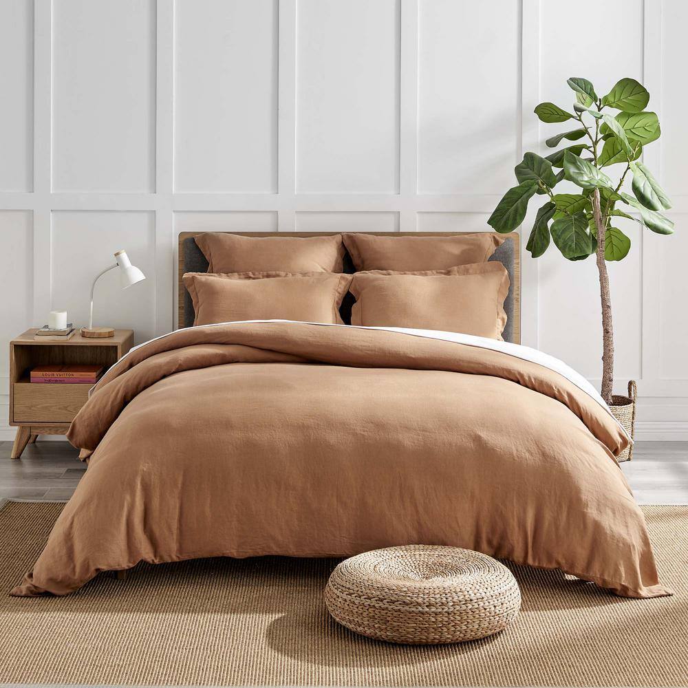 Sandstone Linen Standard Sham with Pre-Washed Finish