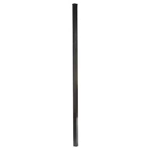 1/20 in. x 2 in. x 6-1/3 ft. Aluminum Metal Fence Post With Attachment Hardware