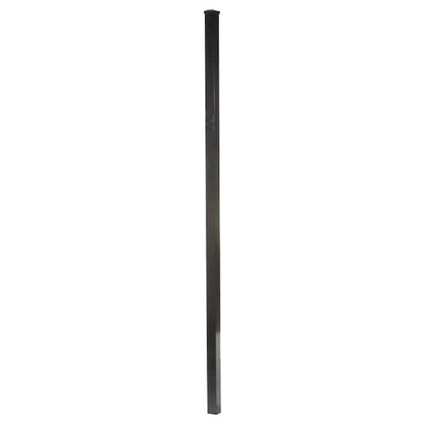 DIY Universal Fence 1/20 in. x 2 in. x 6-1/3 ft. Aluminum Metal Fence Post With Attachment Hardware