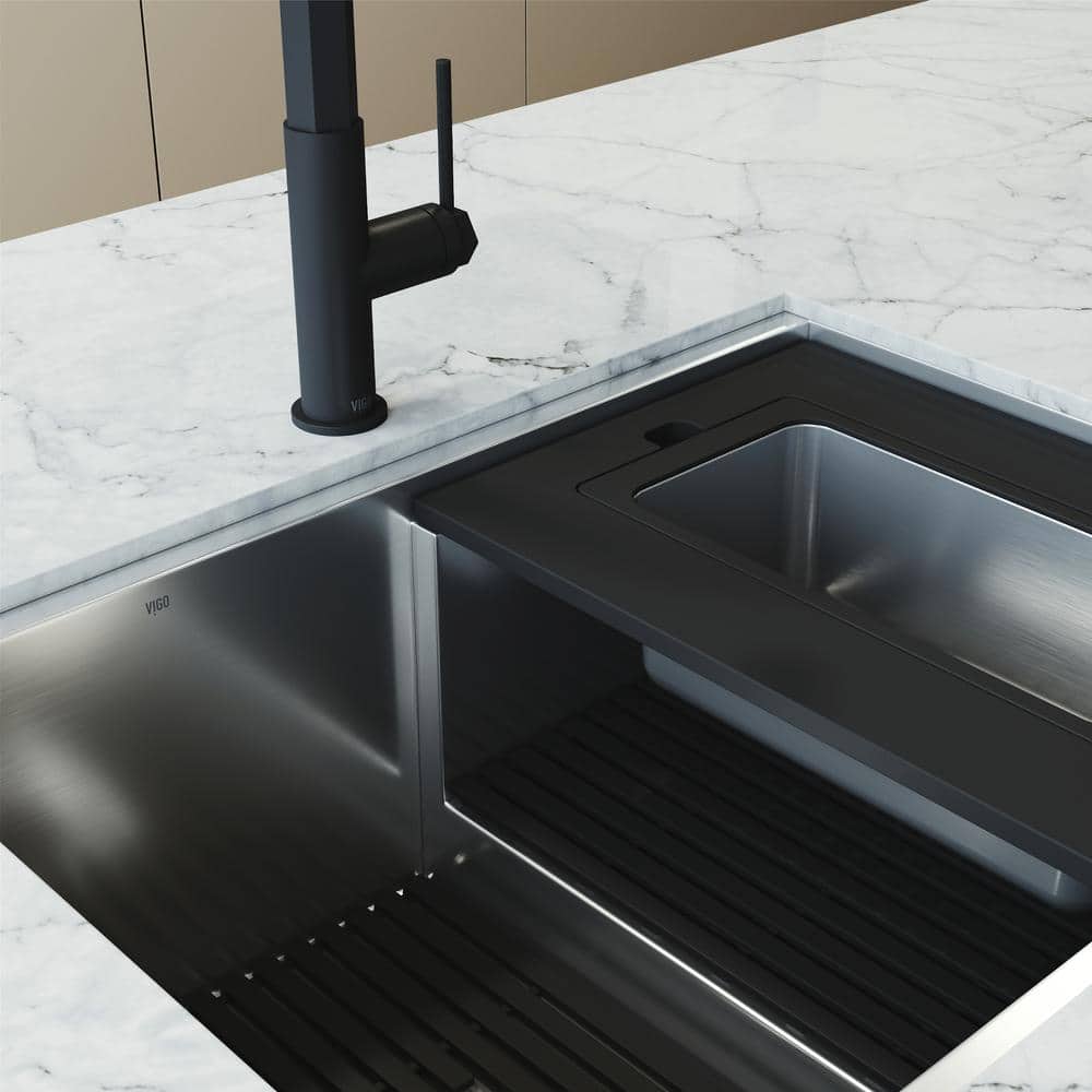 Hampton 34" Stainless Steel Single Bowl Undermount Kitchen Sink