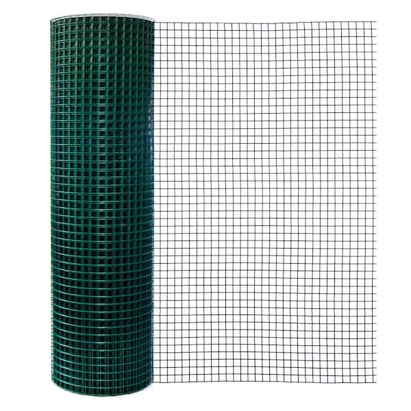 Garden Craft 48 in. H x 100 ft. L 1 in. x 1 in. Green Vinyl Coated Fence