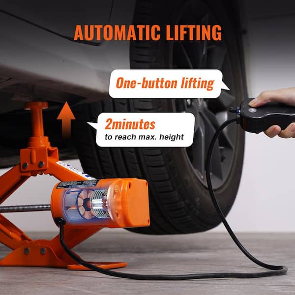 SKYSHALO Electric Portable Car Jack, 6600 lbs. Scissor Jack with