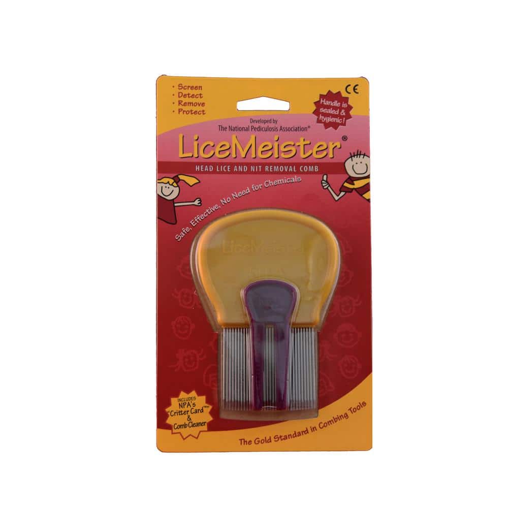 LiceMeister Lice and Nit Removal Comb with Stainless Steel Teeth and