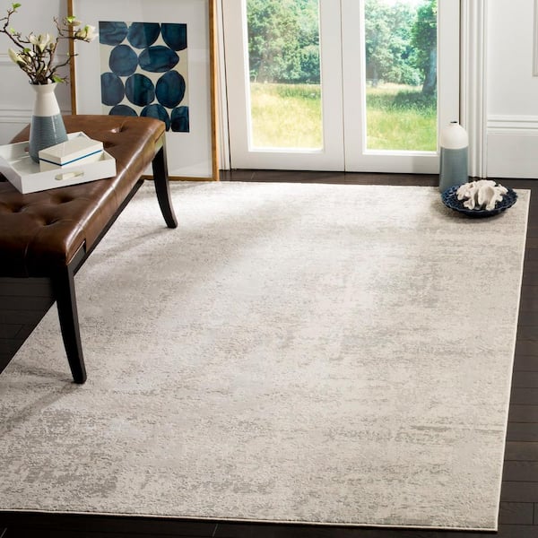 Princeton Beige/Gray 9 ft. x 12 ft. Solid Area Rug
