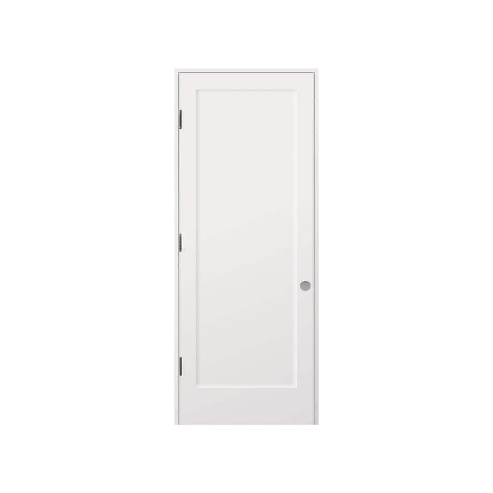 30 in. x 84 in. Right-Handed Solid Core White Primed Composite Single Prehung Interior Door Oil Bronze Hinges price history on PriceWatchPro