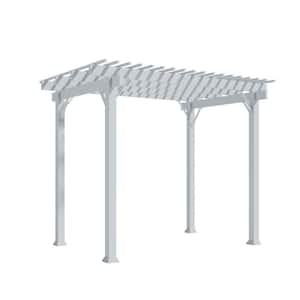 IntelliShade 8 ft. x 12 ft. White Aluminum Classic IntelliKit Pergola