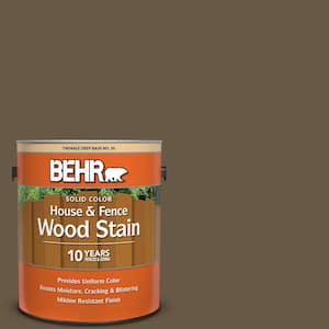 1 gal. #PPU7-25 Clove Brown Solid Color House and Fence Exterior Wood Stain