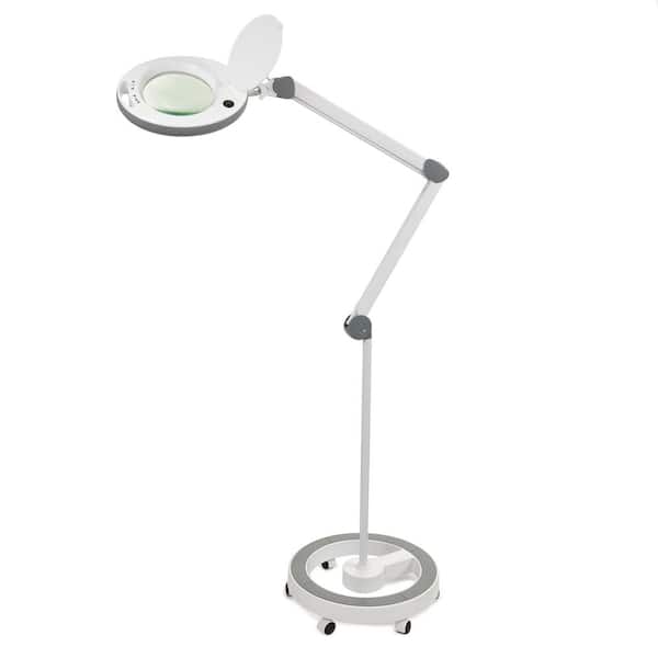 Newhouse Lighting 5 ft. LED Professional Roller Base Magnifying Lamp