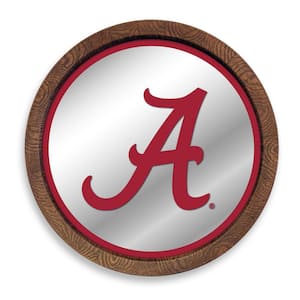20 in. Alabama Crimson Tide "Faux" Barrel Top Mirrored Decorative Sign