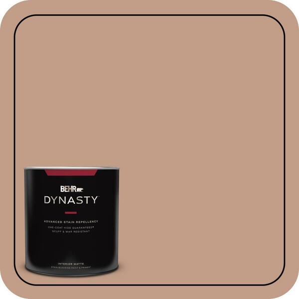 BEHR DYNASTY 1 qt. #S200-4 Chestnut Bisque One-Coat Hide Matte Interior Stain-Blocking Paint and Primer