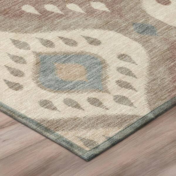 Chantille Machine Washable Indoor/Outdoor Abstract ACN3123 Taupe 2 ft. x 7 ft. Runner Rug