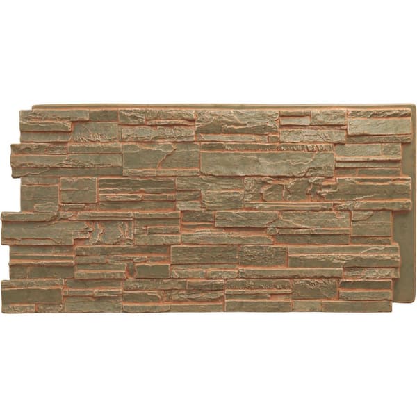 Ekena Millwork Cascade 48 5/8 in. x 1 1/4 in. Iron Mill Stacked Stone ...