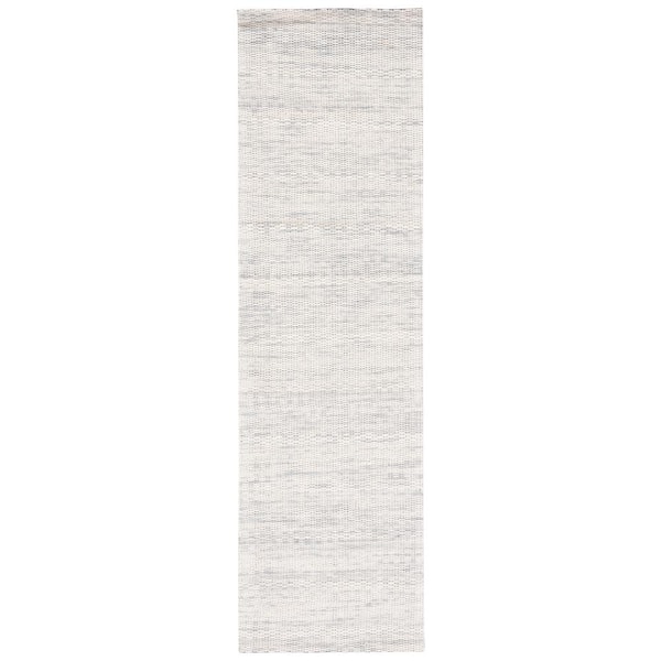 Marbella Light Gray 2 ft. x 8 ft. Interlaced Runner Rug