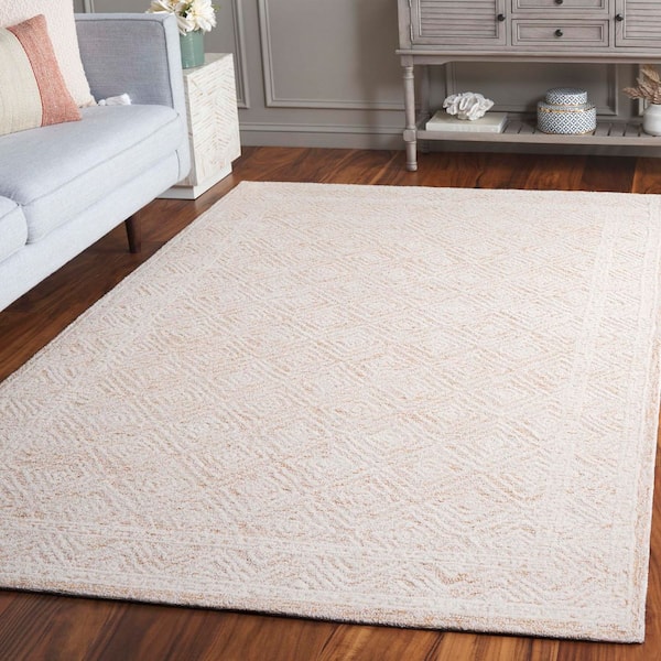Pine 8 ft. x 10 ft. Ivory/Orange Area Rug