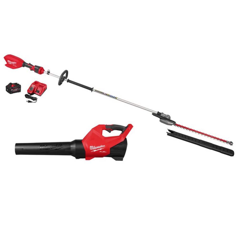 M18 FUEL 18V 24 in. Brushless Cordless Extended Pole Articulating Hedge Trimmer Kit w M18 FUEL Blower (Tool-Only) price history on PriceWatchPro