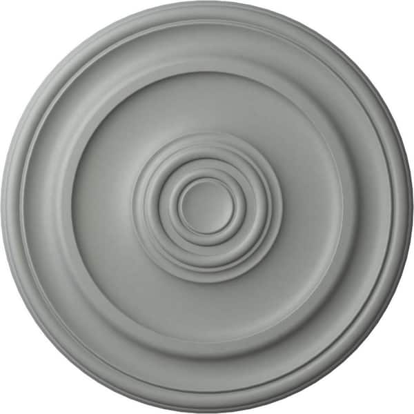 Ekena Millwork 19-3/4" x 1-1/2" Kepler Traditional Urethane Ceiling Medallion (For Canopies upto 4-1/2"), Primed White