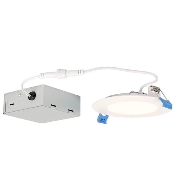 Westinghouse Slim 4 in. 3000K Warm White New Construction and Remodel IC Rated Recessed Integrated LED Kit for Shallow Ceiling