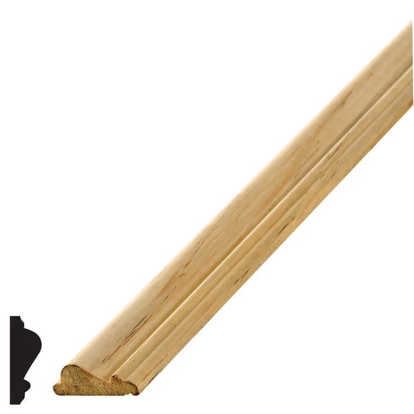 Alexandria Moulding LWM 185 9/16 in. x 1-1/2 in. Pine Panel Moulding