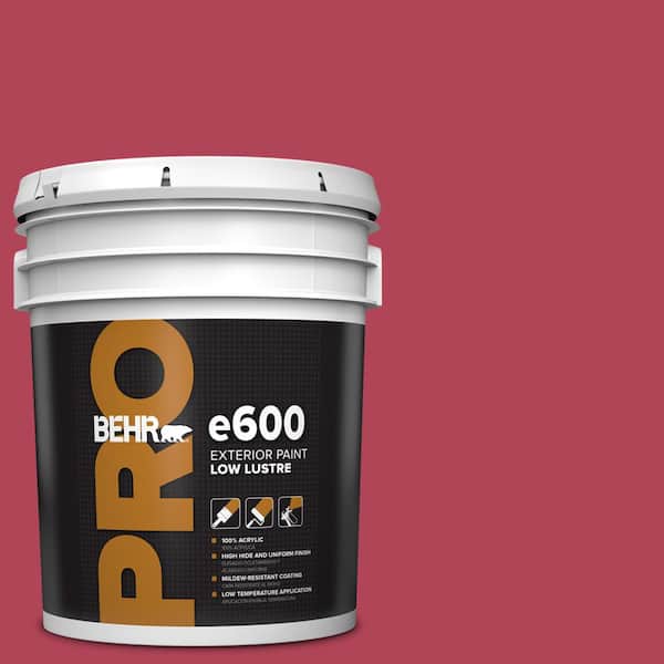 BEHR PRO 5 gal. #130B-7 Cherry Wine Low Luster Exterior Paint