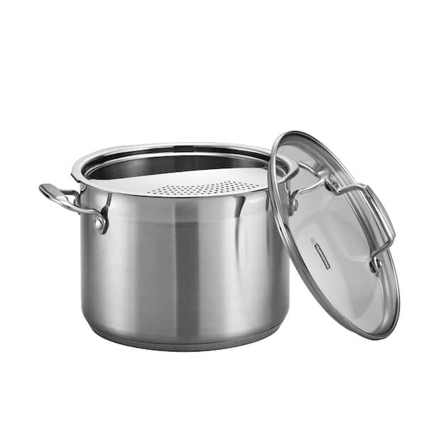 Tramontina Gourmet 6 qt. Stainless Steel Stock Pot with Glass Lid  80120/200DS - The Home Depot