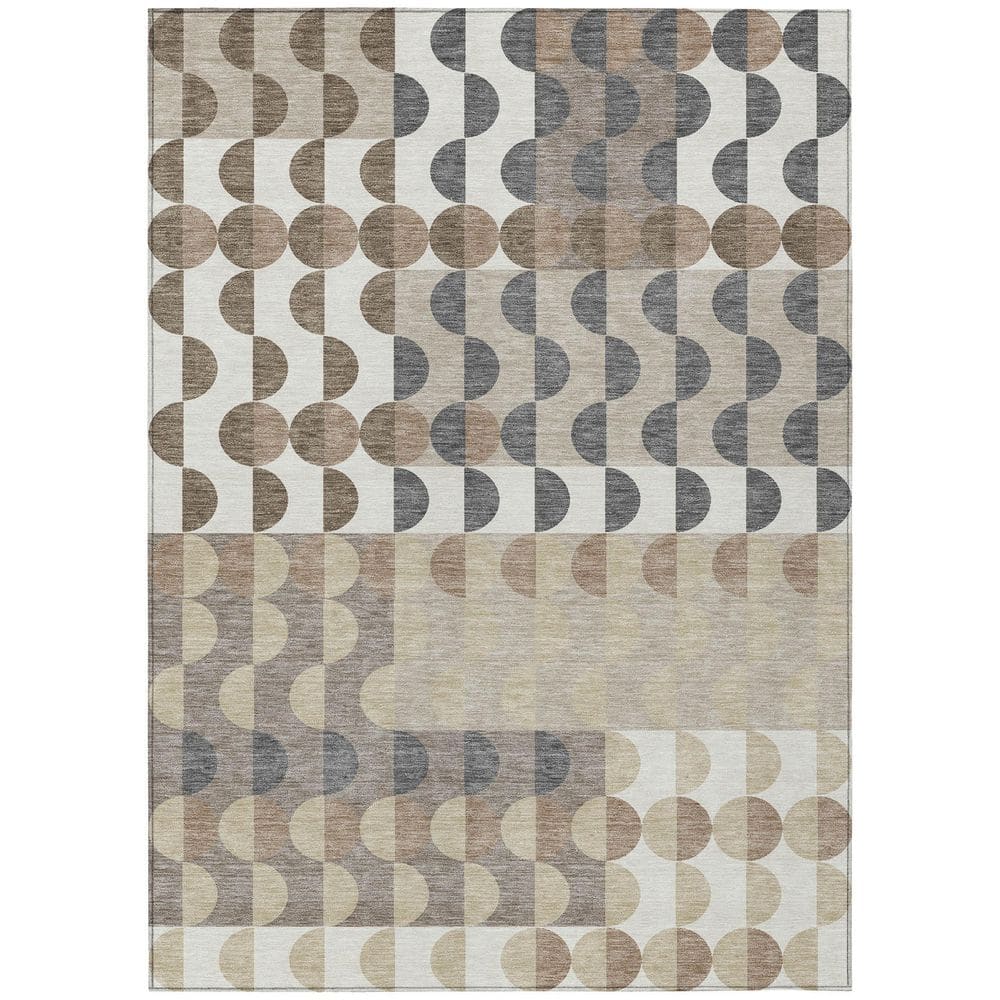 Chantille Machine Washable Indoor/Outdoor Abstract ACN2816 Ivory 5 ft. x 7 ft. 6 in. Area Rug price history on PriceWatchPro