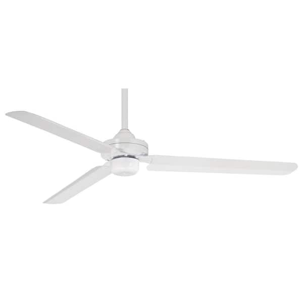 MINKA-AIRE Steal 54 in. Indoor Flat White Ceiling Fan