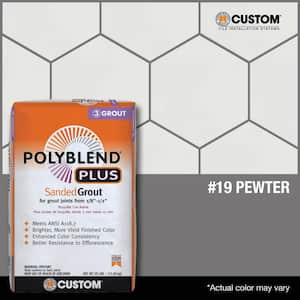 Polyblend Plus #19 Pewter 25 lb. Sanded Grout